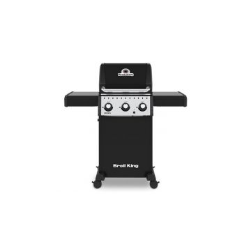 Gratar CROWN 310 (2022) BROIL KING lungime 118,1 latime 58.4 inaltime 116.8 negru cu gri