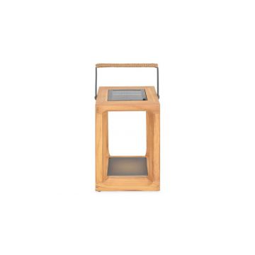 Lampa solara mica TEAK lungime 21.5 latime 20 inaltime 43 natur   antracit