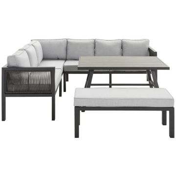 SET DINING LOUNGE 16 piese 195/244 cm