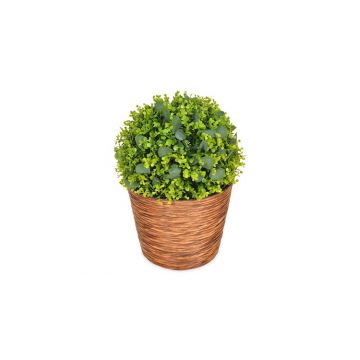 Ghiveci mare WEAVE inaltime 32 diametru 40 maro inchis