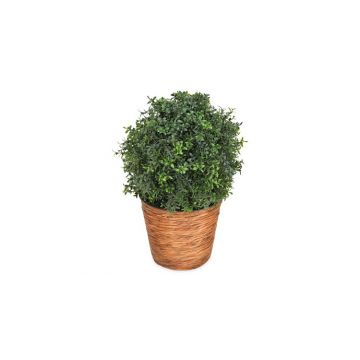 Ghiveci mic WEAVE inaltime 26 diametru 30 maro inchis