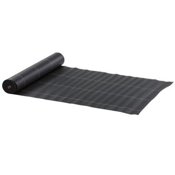 Outsunny Folie pentru Mulcire 1300g/m², Respirabilă și Anti-UV din Polipropilena, 50x2 m, Negru | Aosom Romania Outsunny Folie pentru Mulcire 1300g/m², Respirabilă și Anti-UV din Polipropilena, 50x2 m, Negru | Aosom Romania