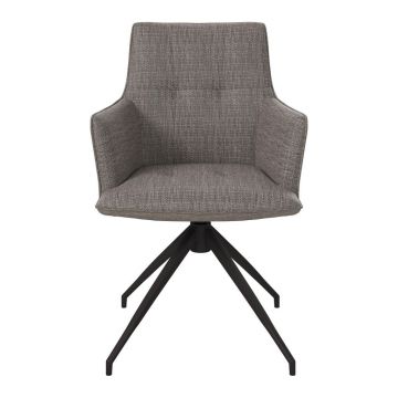SCAUN DE GRĂDINĂ in metal, textil antracit, gri