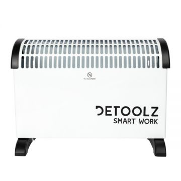 Convector electric Detoolz, 2KW, 3 trepte de putere, cu termostat reglabil Convector electric Detoolz, 2KW, 3 trepte de putere, cu termostat reglabil