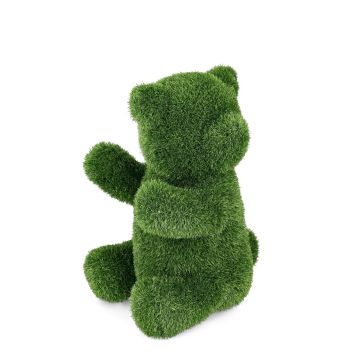 Figurina din iarba artificiala Bear, Bizzotto, 45x40x65 cm, polietilena, verde
