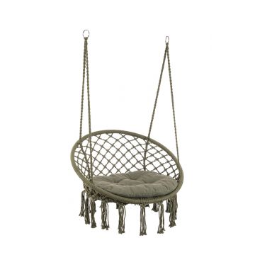 Hamac tip scaun Javier, Bizzotto, D80x130 cm, bumbac/poliester, verde