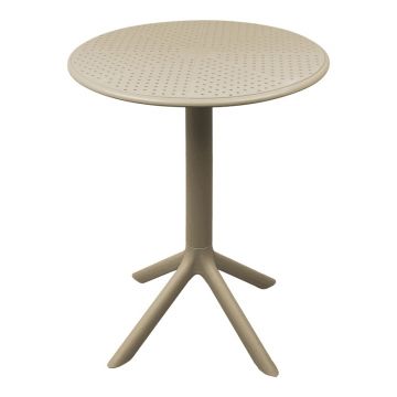 Masa de Gradina Model Merkon, Cappuccino, D60x75 cm