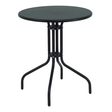 Masa de Gradina Model Vergo, Gri inchis, D60x70 cm