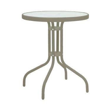 Masa de Gradina Model Watson, Champagne, D60x70 cm