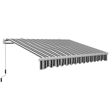 Outsunny Bază pentru Umbrelă de Soare cu Roți și Mâner Reglabil, 395x245 cm, Negru | Aosom Romania