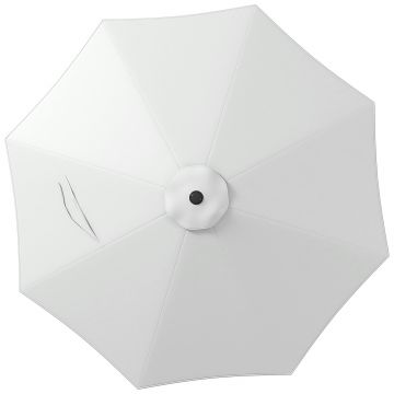 Outsunny Copertină de Rezervă pentru Umbrelă cu Priză de Aer, Rezistentă la UV și Apă, Ø295 cm, Alb | Aosom Romania