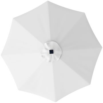 Outsunny Copertină de Rezervă pentru Umbrelă cu Ventilație în Partea Superioară, 295 cm, Alb Crem | Aosom Romania