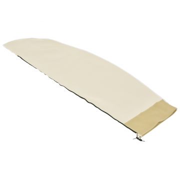 Outsunny Husă pentru Umbrelă de Grădină Impermeabilă cu Fermoar si Șnur din Țesătură, 220x56x56 cm, Bej și Cafeniu | Aosom Romania