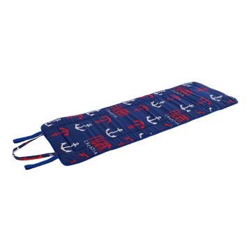 Pernă pentru scaun de grădină roșie/albastră pentru șezlong 52x148 cm Anchors – B.E.S.