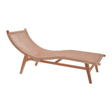Sezlong Model Rebelise, Natural, 60x180x85 cm