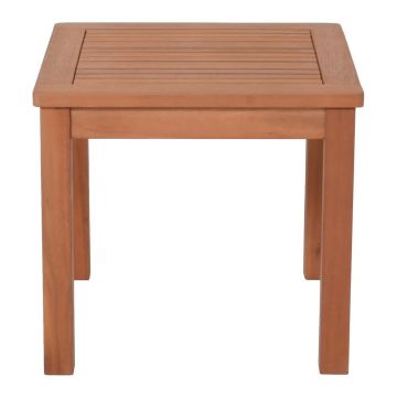 Masă auxiliară de grădină din lemn de eucalipt 44x44 cm Tucson – Garden Pleasure