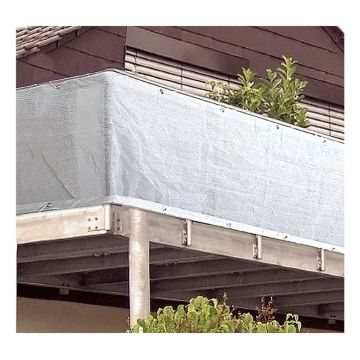 Paravan pentru balcon alb din plastic 500x90 cm - Garden Pleasure