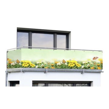 Paravan pentru balcon din plastic 500x85 cm Butterfly – Maximex