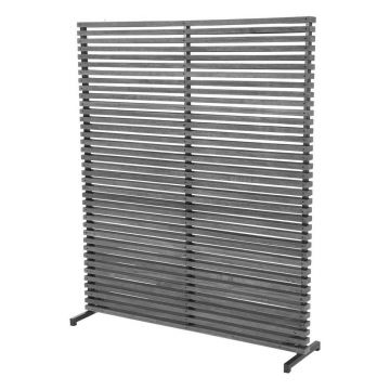 Paravan pentru balcon gri/Ã®n culoare naturalÄdin lemn/metal 153x185 cm - Hartman