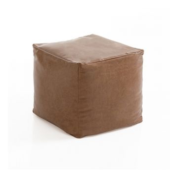 Puf din bumbac Tomasucci Soko, înălțime 45 cm, maro