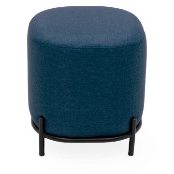 Puf Tenzo Harry, ø 42 cm, albastru închis