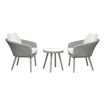 Set mobilier de grădină gri deschis Bistro – Unique Furniture