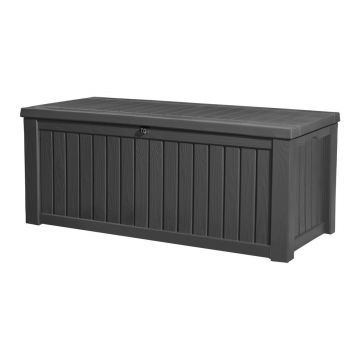 Cutie de depozitare pentru grădină gri antracit din plastic Rockwood – Keter
