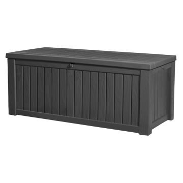 Cutie de depozitare pentru grădină gri antracit din plastic Rockwood – Keter