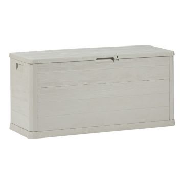 Cutie de depozitare pentru grădină gri deschis din plastic Woodys – Toomax