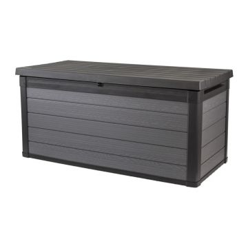 Cutie de depozitare pentru grădină gri închis din plastic Cortina – Keter