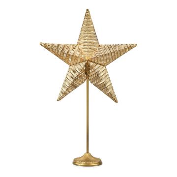 Decorațiune luminoasă aurie ø 48 cm cu model de Crăciun Rustic – Markslöjd