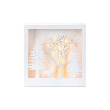 Decorațiune luminoasă de Crăciun albă Folkabo – Markslöjd
