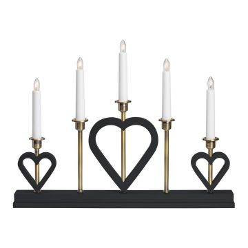 Decorațiune luminoasă de Crăciun neagră Melissa – Markslöjd