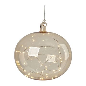 Decorațiune luminoasă de Crăciun portocalie suspendată ø 18 cm Lina – Markslöjd