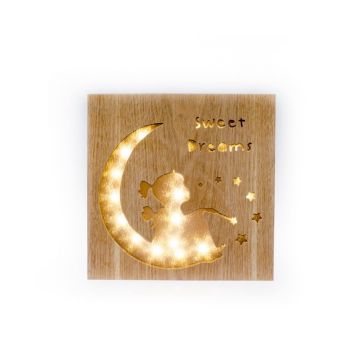 Decorațiune luminoasă din lemn Dakls Sweet Dreams