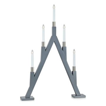Decorațiune luminoasă gri cu model de Crăciun Bjurfors – Markslöjd