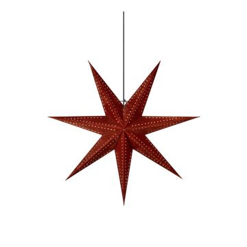 Decorațiune luminoasă roșie ø 75 cm cu model de Crăciun Embla – Markslöjd