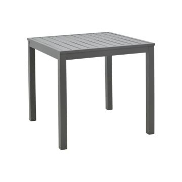 Masă de exterior din aluminiu Model Kliton, Antracit, 45x45x41 cm