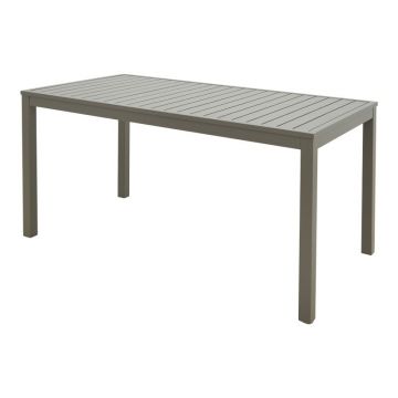 Masă de exterior din aluminiu Model Kliton, Champagne, 150x80x74 cm