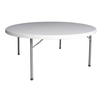 Masă pliabilă Model Comfort, Alb, D180x74 cm