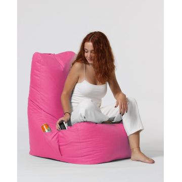 Taburet puf beanbag de gradina Diamond Roz