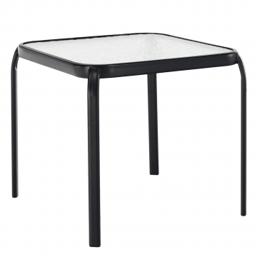 Masuta auxiliara de gradina, otel/sticla securizata, RAMOL