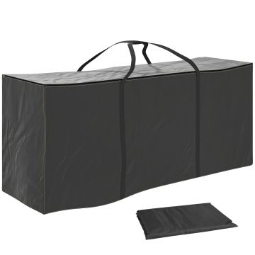 Outsunny Sac Grădină 720L Impermeabil Negru | Aosom Romania