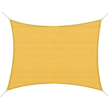 Outsunny Voal de umbrire Panza Solara rectangulara 6L x 4l m HDPE Galben | Aosom Romania