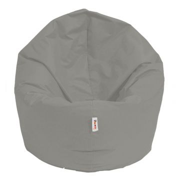 Puf de gradina, Hanah Home, poliester, fume, diametru 100 cm