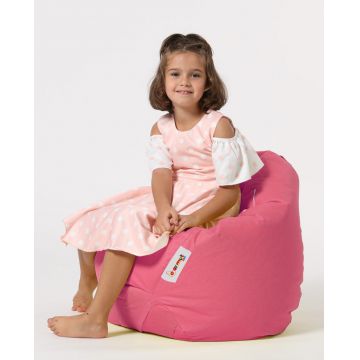 Puf de gradina, Hanah Home, poliester, roz, 60x60x25 cm