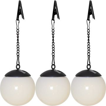 Set de 3 decorațiuni luminoase de exterior Star Trading Globus, ø 10 cm