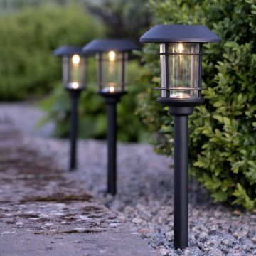 Set de 3 lumini solare de grădină cu LED-uri Star Trading Fride, înălțime 34 cm