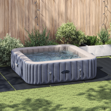 vidaXL Capac dreptunghiular pentru piscină Negru Polietilenă 550 x 280 cm