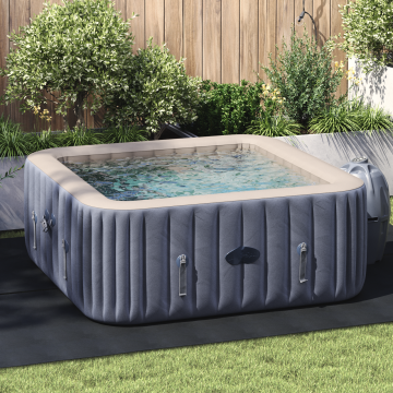 vidaXL Capac Piscină Dreptunghiular Negru PVC 300 x 220 cm Durabil